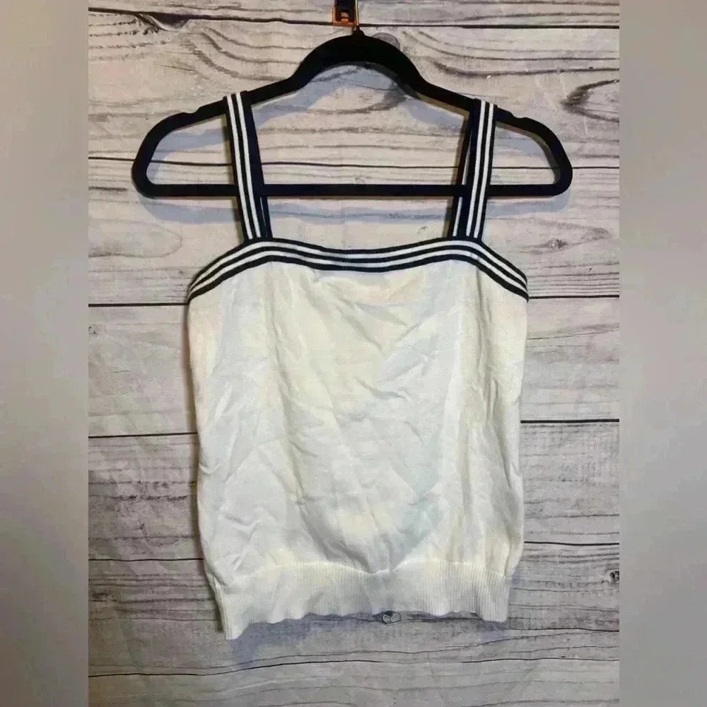 American Living Vintage Color block Preppy Tank Top Crop